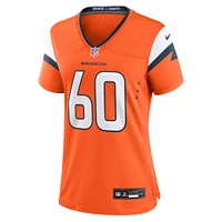 Women's Nike Luke Wattenberg  Orange Denver Broncos Team Game Jersey