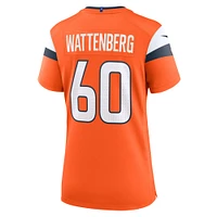 Women's Nike Luke Wattenberg  Orange Denver Broncos Team Game Jersey