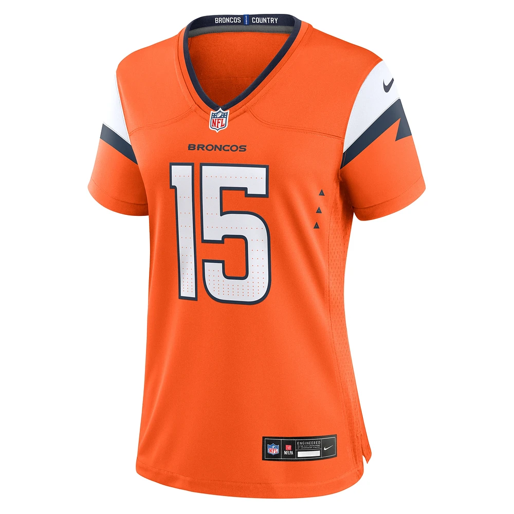 Women's Nike Nik Bonitto  Orange Denver Broncos Team Game Jersey