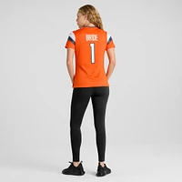 Women's Nike Number 1 Bride Orange Denver Broncos Game Jersey