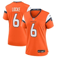 Women's Nike P.J. Locke  Orange Denver Broncos Team Game Jersey