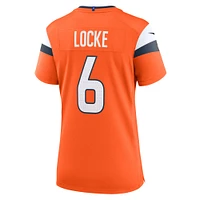 Women's Nike P.J. Locke  Orange Denver Broncos Team Game Jersey