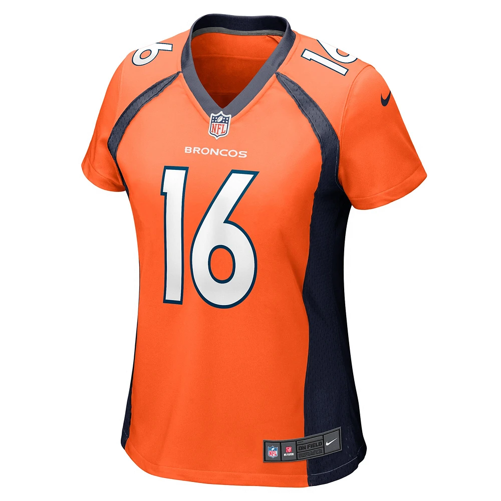 Women's Nike Wil Lutz  Orange Denver Broncos Game Jersey