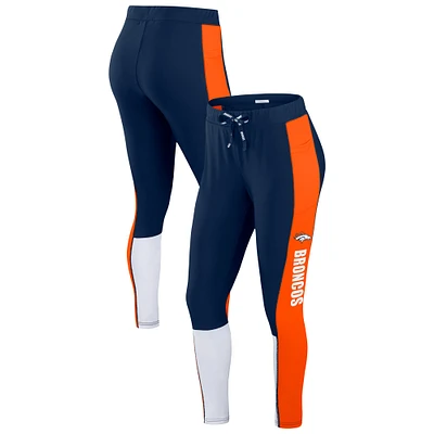 Leggings color-block bleu marine/orange Denver Broncos WEAR by Erin Andrews pour femme