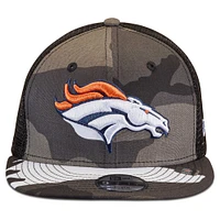 Youth New Era Camo/Black Denver Broncos Trucker 9FIFTY Snapback Hat