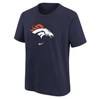 Youth Nike Navy Denver Broncos Logo T-Shirt