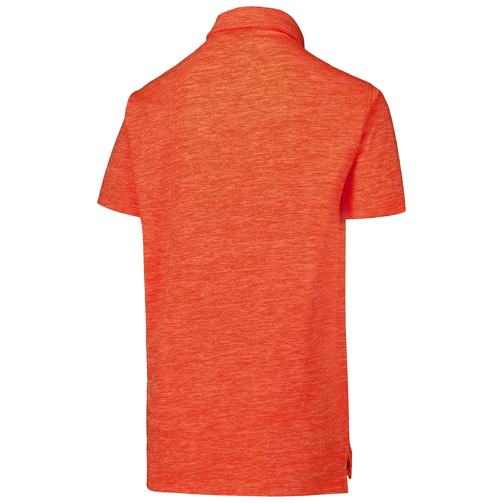 Youth Wes & Willy Orange Denver Broncos Cloudy Yarn Polo