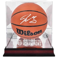 Jamal Murray Denver Nuggets 2023 Western Conference Champions Autographed Wilson Authentic Series Indoor/Outdoor Basketball with Mahogany Display Case