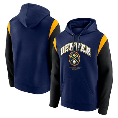 Sweat à capuche Fanatics pour homme, bleu marine, Denver Nuggets Scorer