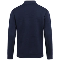 Men's Levelwear  Navy Denver Nuggets Accolade Cushion Quarter-Zip Pullover