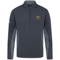 Men's Levelwear Navy Denver Nuggets Waffle Insignia 2.0 Quarter-Zip Top