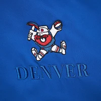 Men's Mitchell & Ness Royal Denver Nuggets Hardwood Classics Team OG 3.0 Lightweight Satin Full-Snap Jacket