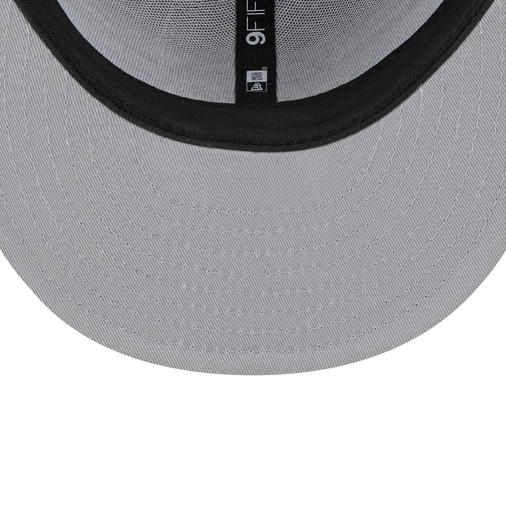 Men's New Era Gray Denver Nuggets Chenille Band 9FIFTY Snapback Hat
