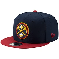 Men's New Era Navy/Gold Denver Nuggets Two-Tone 9FIFTY Adjustable Hat