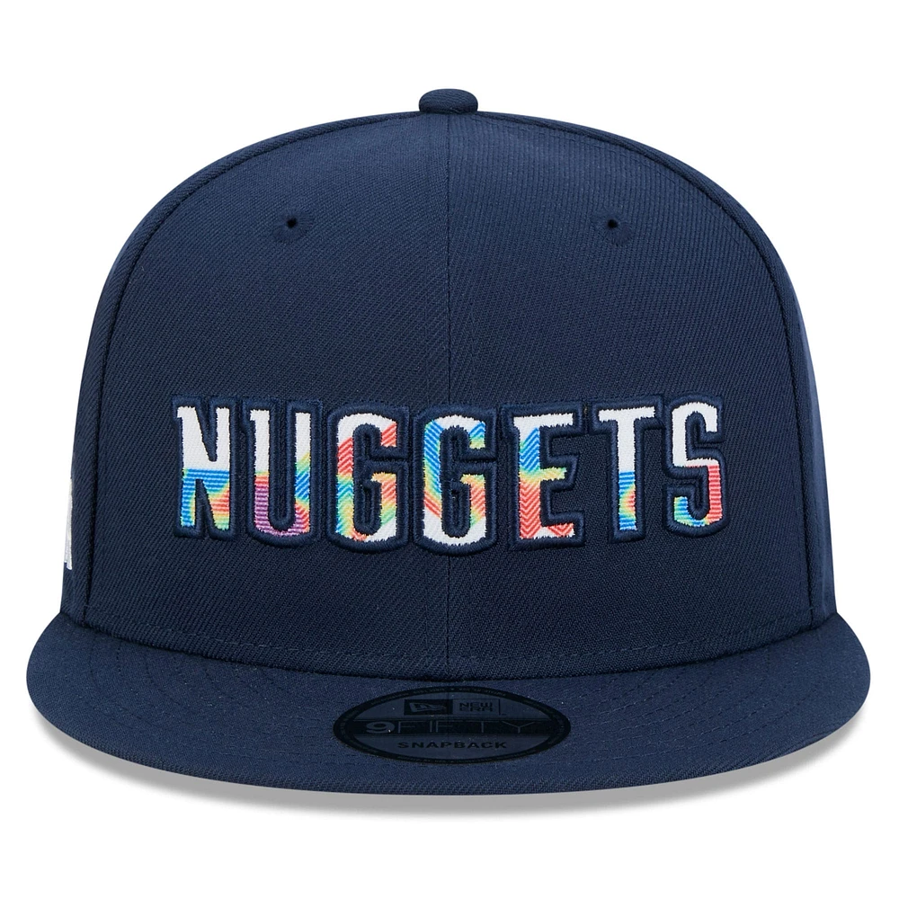 Men's New Era  Navy Denver Nuggets 2024/25 City Edition Alternate 9FIFTY Snapback Hat