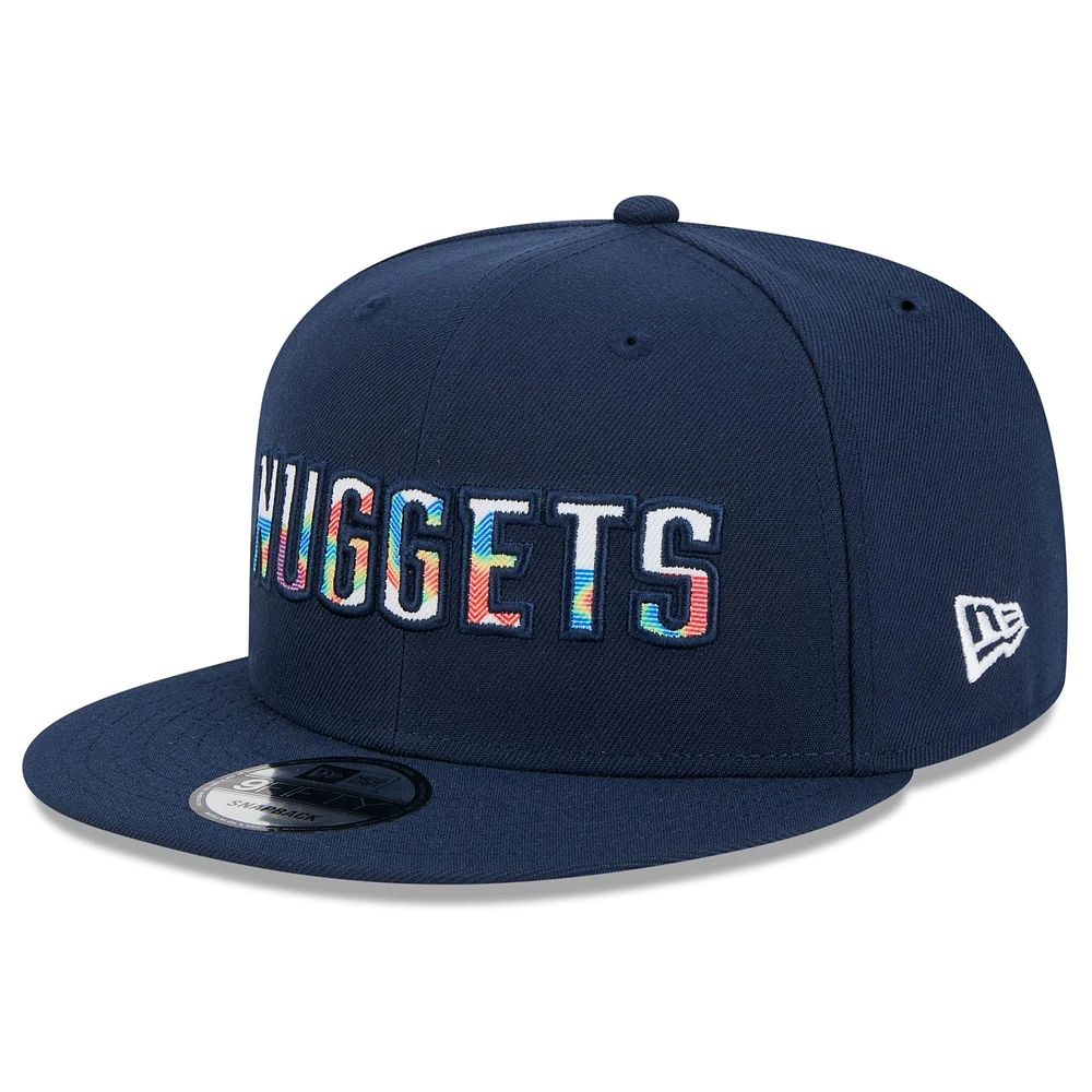 Men's New Era  Navy Denver Nuggets 2024/25 City Edition Alternate 9FIFTY Snapback Hat