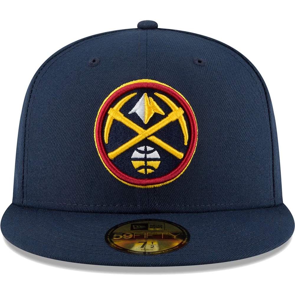 Men's New Era Navy Denver Nuggets Team 59FIFTY Fitted Hat