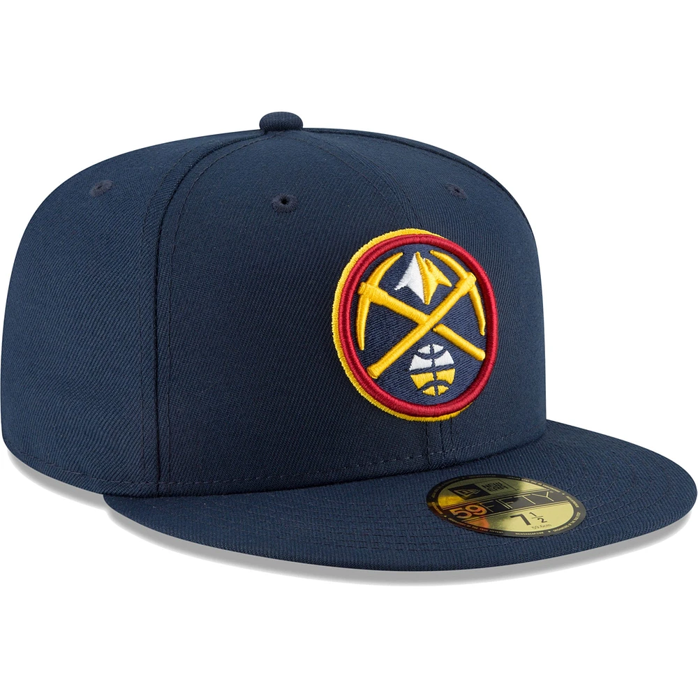 Men's New Era Navy Denver Nuggets Team 59FIFTY Fitted Hat