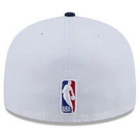 Men's New Era  White Denver Nuggets 2024/25 City Edition 59FIFTY Fitted Hat
