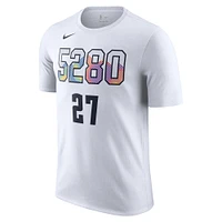 Men's Nike Jamal Murray White Denver Nuggets 2024/25 City Edition Name & Number T-Shirt