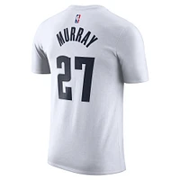 Men's Nike Jamal Murray White Denver Nuggets 2024/25 City Edition Name & Number T-Shirt