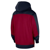 Men's Nike Navy Denver Nuggets Authentic On-Court Showtime Performance Full-Zip Hoodie