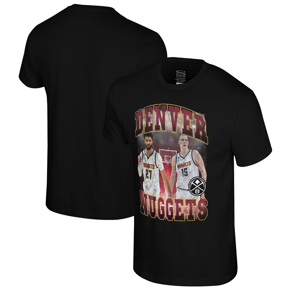 T-shirt unisexe Stadium Essentials Nikola Jokic & Jamal Murray Noir Denver Nuggets Player Duo