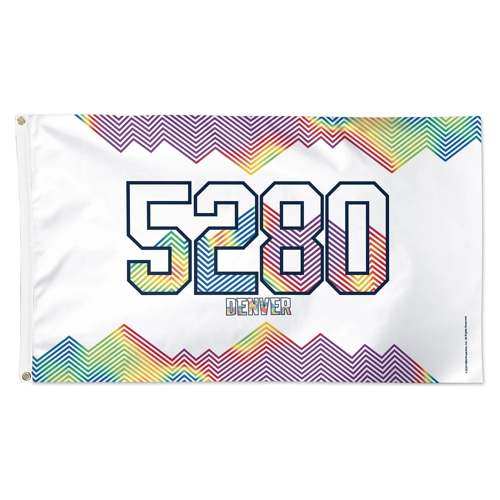 WinCraft Denver Nuggets 2024/25 City Edition One-Sided 3' x 5' Deluxe Flag