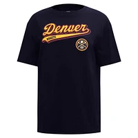 Women's Pro Standard Navy Denver Nuggets Script Boyfriend T-Shirt
