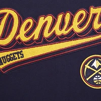Women's Pro Standard Navy Denver Nuggets Script Boyfriend T-Shirt