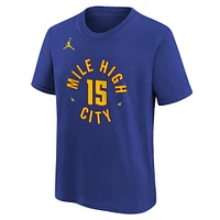Youth Jordan Brand Nikola Jokic Blue Denver Nuggets Statement Edition Name & Number T-Shirt
