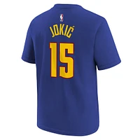 Youth Jordan Brand Nikola Jokic Blue Denver Nuggets Statement Edition Name & Number T-Shirt