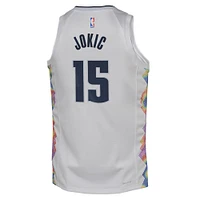 Youth Nike Nikola Jokic White Denver Nuggets 2024/25 Swingman Player Jersey - City Edition