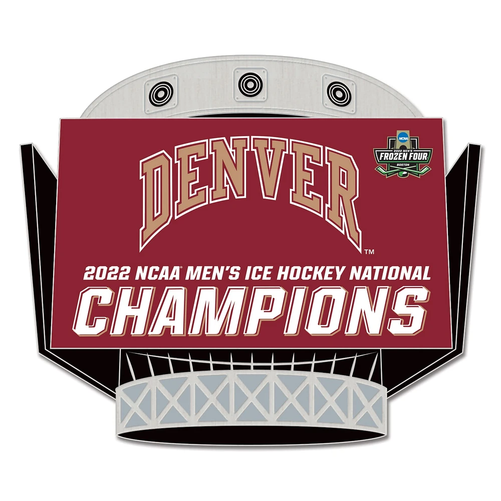 WinCraft Denver Pioneers 2022 NCAA Champions nationaux de hockey sur glace masculin pin Collector