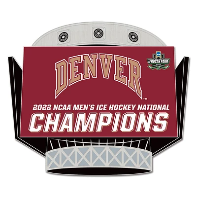 WinCraft Denver Pioneers 2022 NCAA Champions nationaux de hockey sur glace masculin pin Collector