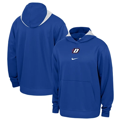 Sweat à capuche Nike Royal DePaul Blue Demons Basketball Spotlight Performance pour homme