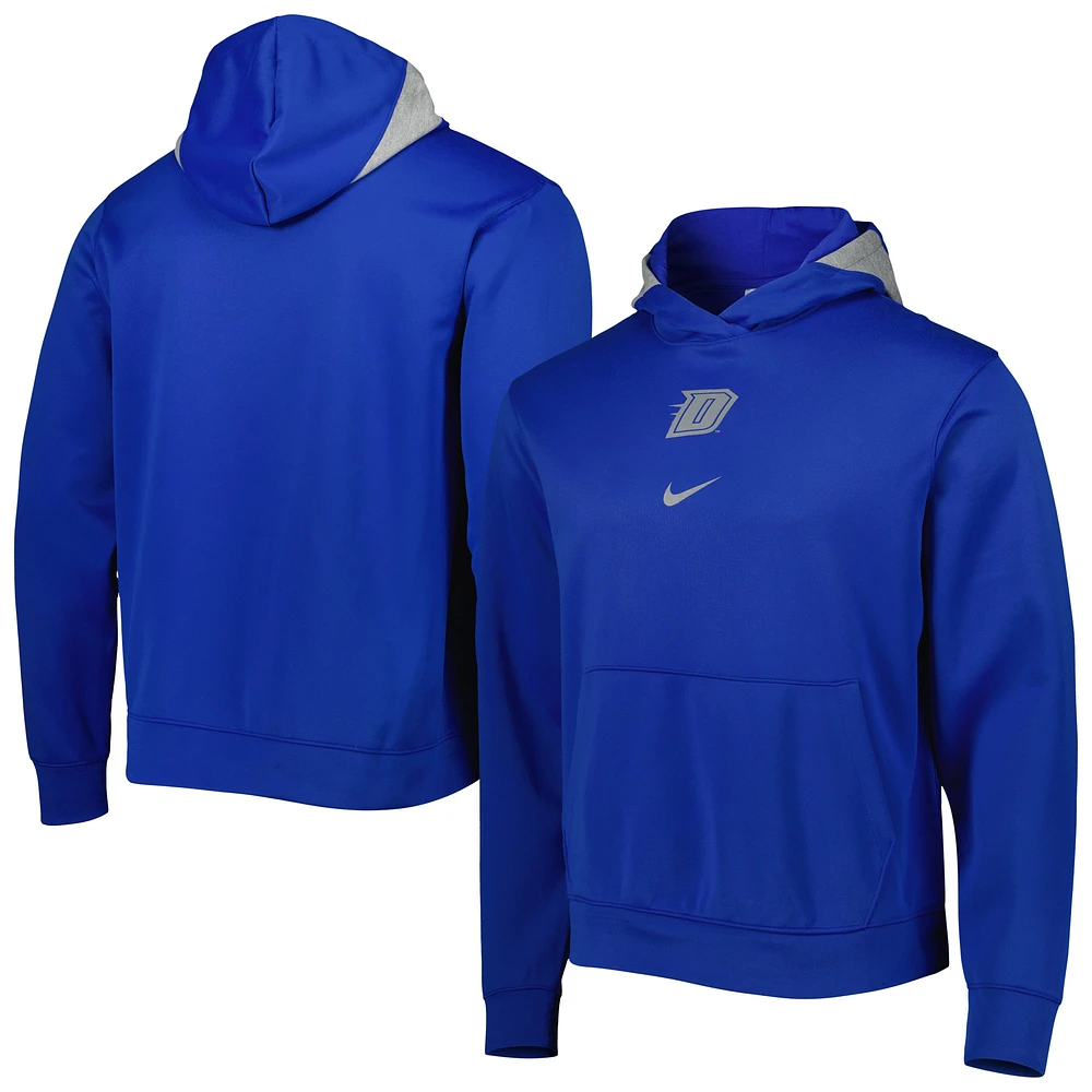 Sweat à capuche Nike Royal DePaul Blue Demons Spotlight Performance pour Homme