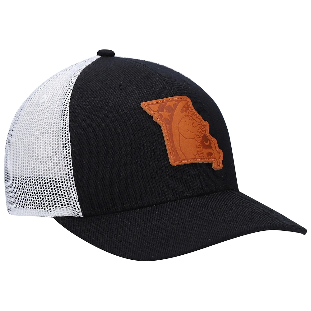Casquette Snapback Local Crowns en cuir Missouri noir avec appliques pour homme