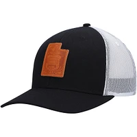 Casquette Snapback Local Crowns en cuir noir Utah pour homme