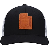 Casquette Snapback Local Crowns en cuir noir Utah pour homme