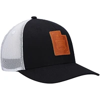 Casquette Snapback Local Crowns en cuir noir Utah pour homme