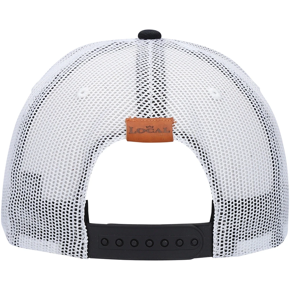 Casquette Snapback Local Crowns en cuir noir Utah pour homme