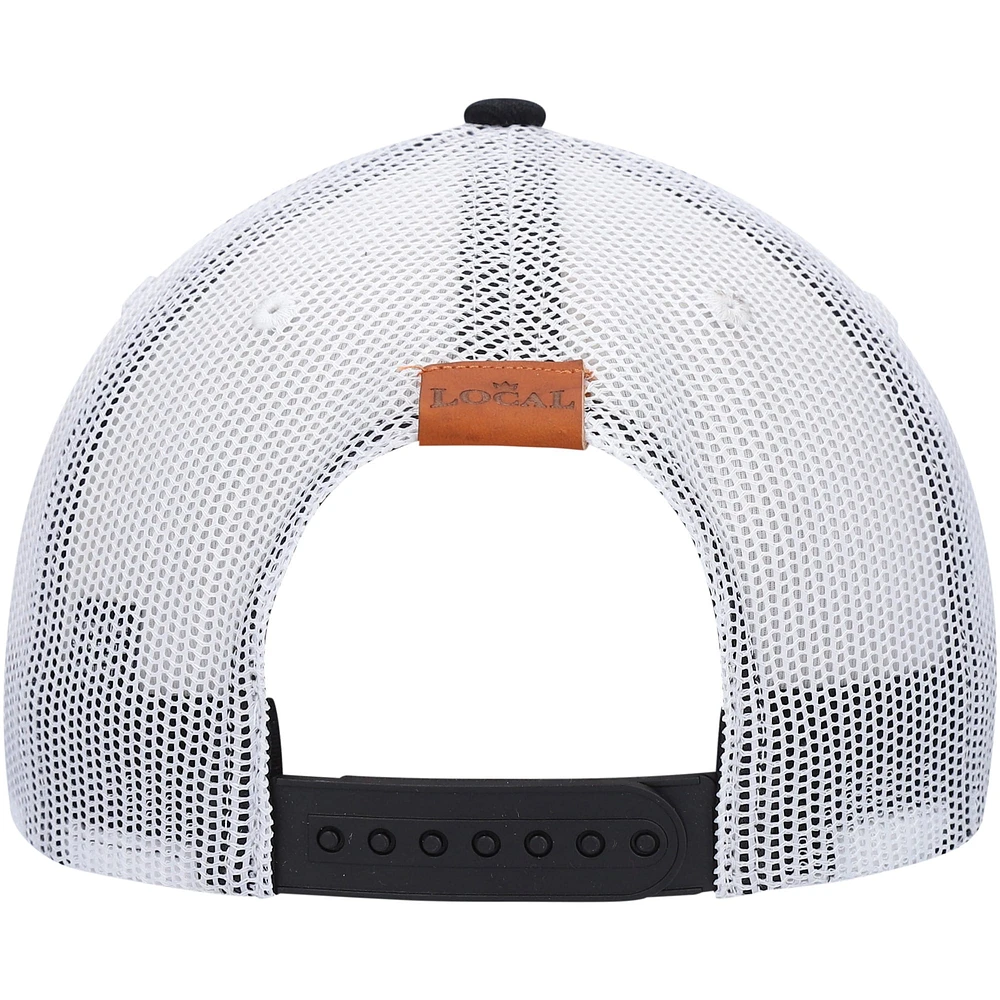 Casquette Snapback Local Crowns en cuir noir Washington State Applique pour homme