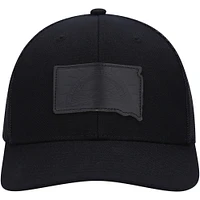 Men's Local Crowns South Dakota Blackout State Patch Trucker Snapback Hat