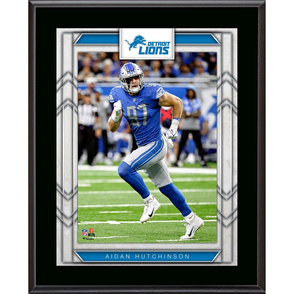 Aidan Hutchinson Detroit Lions Framed 10.5" x 13" Sublimated Player Plaque