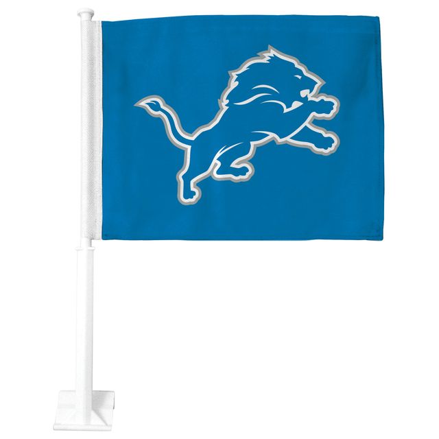 Drapeau bleu de voiture recto-verso Premium Lions de Detroit