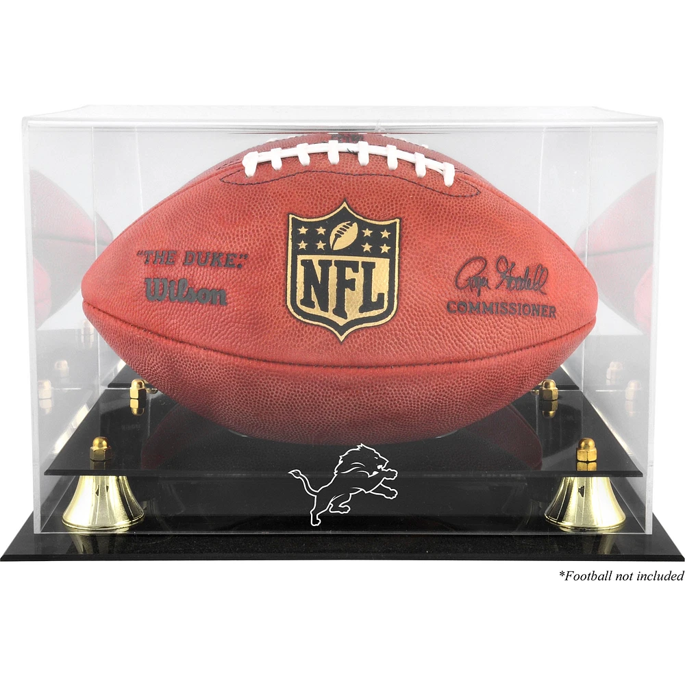 Detroit Lions Golden Classic Team Logo Football Display Case