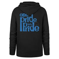 Men's '47 Black Detroit Lions Pride Headline Pullover Hoodie