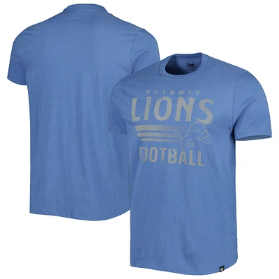 T-shirt '47 Blue Detroit Lions Wordmark Rider Franklin pour homme