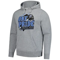 Men's '47  Gray Detroit Lions Regional Headline Pullover Hoodie